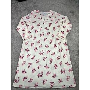 NEW! Adonna Sleepwear Ivory Baby Floral Long Sleeve Night Gown XL